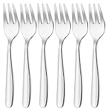 HöHscheid Kuchengabeln 6 Stück, Edelstahl Kleine Gabeln Set Hochglanzpoliert Dessertgabeln...