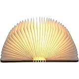 Neoglint Buchlampe Holz, Magnetisches Faltende Buchlampen, Dekorative Lampen Warmweiß Aufladbare,...