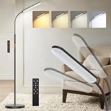 ANTENLICHT Stehlampe LED | Sofa stehlampe dimmbar mit Fernbedienung | 4 Farbtemperaturen & 4...