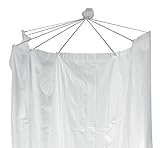 Spirella Duschspinne Duschfaltschirm 'Ombrella' weiß Duschvorhang