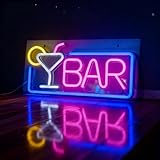 Behogan LED Neon Schild: LED Werbeschild Bier Neon Schild, Wanddekor Leuchtreklame Bar Sign, Acryl...