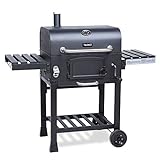 TAINO HERO XL BBQ Smoker GRILLWAGEN Holzkohle Grill Grillkamin Standgrill...