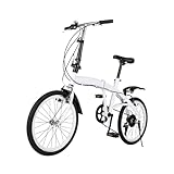 JJsdwin 20 Zoll Klappfahrrad Erwachsene, Klapprad Leicht Mit Einer...