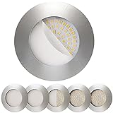Scandinavian home 6er Set LED Einbaustrahler 60mm - 70mm I Badezimmer geeignet I warmweiß 230V CRI...