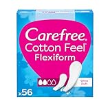 Carefree Slipeinlagen Cotton Feel Flexiform mit Frischeduft, 100% atmungsaktiv...