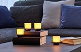 Northpoint LED Akku Lounge Lights 4er-Set mit Touchsensor Kabellos für Innen und Außen RGBW...