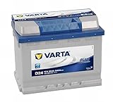 Varta D24 Blue Dynamic Starterbatterie für Passenger Car, 5604080543132 12V...