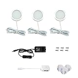 Vlio LED Schrankbeleuchtung 3er Set, Unterbauleuchte Küche LED Warmweiß, Schrankleuchte...