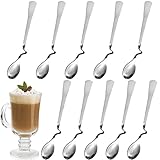 Edelstahl Honiglöffel,Forreen 10 Stück Marmelade Löffel Milch Kaffee Rührlöffel Hängender...
