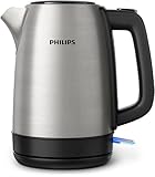 Philips Daily Collection Metall Wasserkocher – 1,7L, Leuchtanzeige, 360°-Basis,...