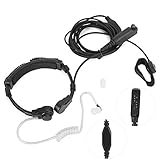 Annadue Taktisches Kehlkopfmikrofon Headset Ohrhörer Skalierbares...