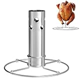 WELL GRILL Edelstahl Hähnchenbräter Bierdose Hähnchengriller mit Abnehmbaren Aromabehälter,...