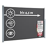 empasa Seitenmarkise Start 2.0 Sichtschutz Sonnenschutz Windschutz Markise ausziehbar für Garten,...