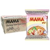 MAMA Instantnudelsuppe orientalischer Art, Tom Yum Garnelen geschmack, Zilver,...