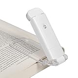 dewenwils Leselampe Buch Klemme, USB Wiederaufladbare Klemmleuchte für Lesen im Bett, 2...