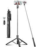 180cm Handy Stativ Ständer & Selfie Stick, Handyhalter mit Abnehmbarer...