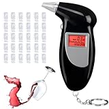 Alkoholtester, Alkoholtester Polizeigenau, Promilletester mit 30 Mundstücke, Professioneller...