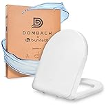 Dombach® Premium Toilettendeckel mit Absenkautomatik Abnehmbar (Weiß) WC Sitz mit Absenkautomatik,...