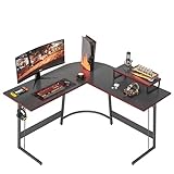 Cubiker Gaming Tisch 120x120x75cm, Schreibtisch mit Monitorständer, Eckschreibtisch, Gaming...