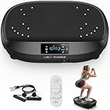 FLYBIRD Vibrationsplatte Testsieger 2025,120 Leistungsstarke einstellbare Geschwindigkeiten,150KG...