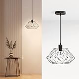 EMKE Pendelleuchte Lydia, E27 Pendellampe Retro 1 flammige Hängelampe Modern, Hängeleuchte...