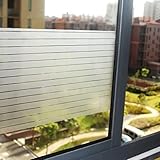Lifetree Fensterfolie Streifen Blickdicht Sichtschutzfolie: Selbstklebend Fenster mit Statischer...
