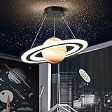 Cblbser Hängelampe Kinderzimmer LED Dimmbar Planet Kinderzimmerlampe Rund Design Hängeleuchte...