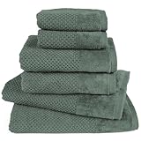 Pure Label 6-TLG. Handtücher Set mit Aufhängeschlaufen aus 100% Baumwolle, saugstark und weich -...