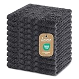Lavea® 10er Set Seiftuch 30x30 cm – Hochwertige Gästehandtücher 30x30 aus 100% Baumwolle,...