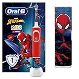 ORALB 665G000109245 Oral-B Kids Elektrische Zahnbürste, 1 Marvel Spider-Man-Griff, 1 Bürste, 1...
