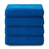 Top Towel - Plus - Badetücher - 4 Gesichts- oder Bidethandtücher - 30x50 cm - 100 % Baumwolle -...