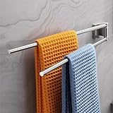 Dvocel Handtuchhalter Schwenkbar 2-armig Bohren aus 304 Gebürstet Edelstahl Handtuchalterung Wand...