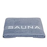 Delindo Lifestyle® Saunatuch COLARES, 80 x 200 cm, blau, XXL für Damen und Herren