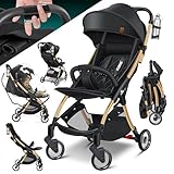 KIDIZ® Kinderwagen Premium Kinderbuggy klappbar Liegebuggy Sportwagen Faltbar...