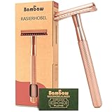 Bambaw Rasierhobel für Damen und Herren | Metall Nassrasierer Mit 5 Klingen | Zero Waste Eco...