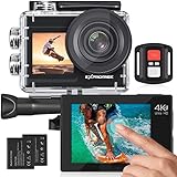 Exprotrek Action Cam 4K Unterwasserkamera Wasserdicht 40M Ultra HD 20MP Kamera...