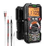 KAIWEETS Digital Multimeter mit LED-Buchsen, Strommessgerät True RMS Auto-Range...