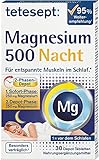 tetesept Magnesium 500 Nacht - Nahrungsergänzungsmittel mit hochdosiertem Magnesium - entspannte...