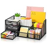 Marbrasse Mesh-Schreibtisch-Organizer mit Schubladen, multifunktionaler Schreibtisch-Organizer und...