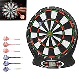 Surplex Elektronische Dartscheiben für Erwachsene Kinder mit LED Digital Score Display & Soft Tip...