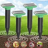 Solar Ultraschall Maulwurf Vertreiber, Maulwurf Vertreiber Testsieger, 4 Stück Maulwurfschreck,...