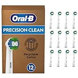 Oral-B Precision Clean Aufsteckbürsten für elektrische Zahnbürste, 12 Stück, mit...