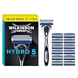 Wilkinson Sword - Hydro 5 Rasierer für Männer, Rasiergriff + 13 Rasierklingen,...