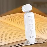 Gritin Leselampe Buch Klemme, USB C Wiederaufladbare Klemmleuchte für Lesen ins Bett, LED Buchlampe...