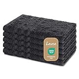 Lavea 5er Set Gästehandtücher 30x50 cm – Weiche und Saugstarke Gästetücher aus 100% Baumwolle,...