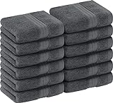 Utopia Towels - Luxus Waschlappen Set 30 x 30 CM's, Grau - 100% Baumwolle Premium Qualität Flanell...