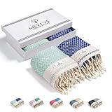 MEVLYS Saunatuch Strandtuch [2er Pack] Hamamtuch Badetuch Saunahandtuch Duschtuch Strandhandtuch...