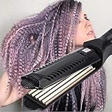 Kreppeisen für die Haare, Flauschige Frisur Welleneisen Haar Glätteisen mit Anti Static Keramik...