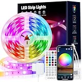 VKH LED Strip 10m, LED Streifen Bluetooth RGB LED Band 10m Selbstklebend mit Fernbedienung und APP,...