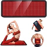 Rotlichttherapie Near Infrarot Matte - 80x30cm Infrarot Gürtel, 660nm Red Light...